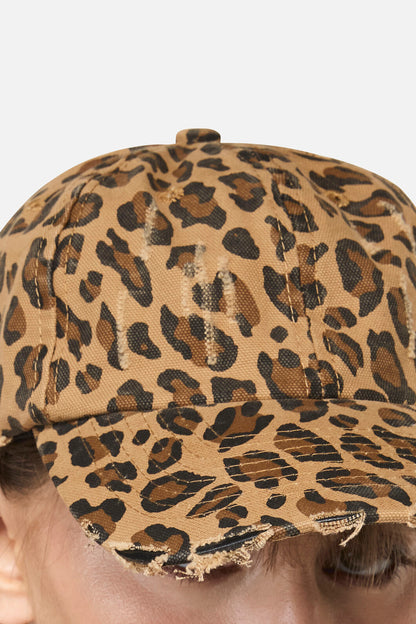 Dangerfield - Distressed Leopard Cap - leopard