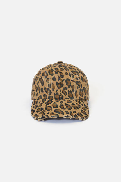Dangerfield - Distressed Leopard Cap - leopard