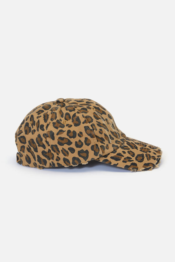 Dangerfield - Distressed Leopard Cap - leopard