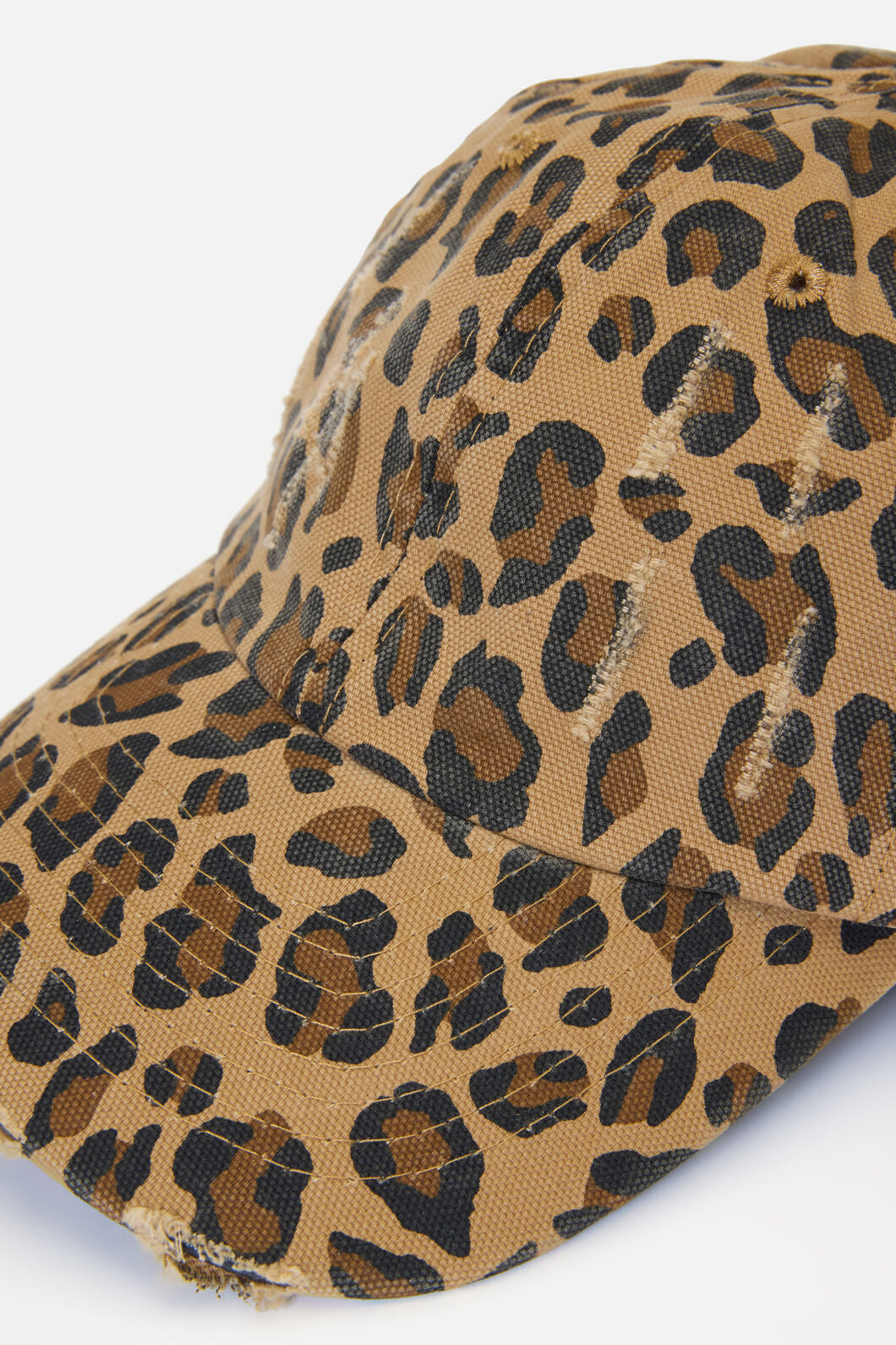 Dangerfield - Distressed Leopard Cap - leopard