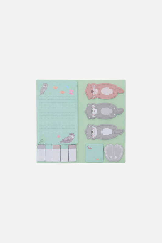Dangerfield - Otter Sticky Note Set - blue