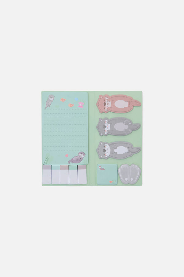 Dangerfield - Otter Sticky Note Set - blue
