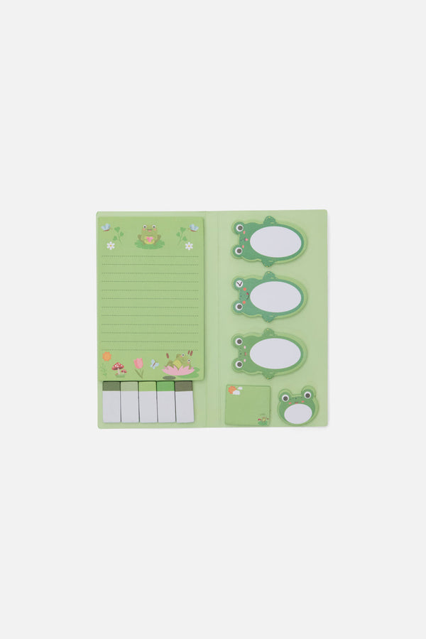 Dangerfield - Frogs Sticky Note Set - green