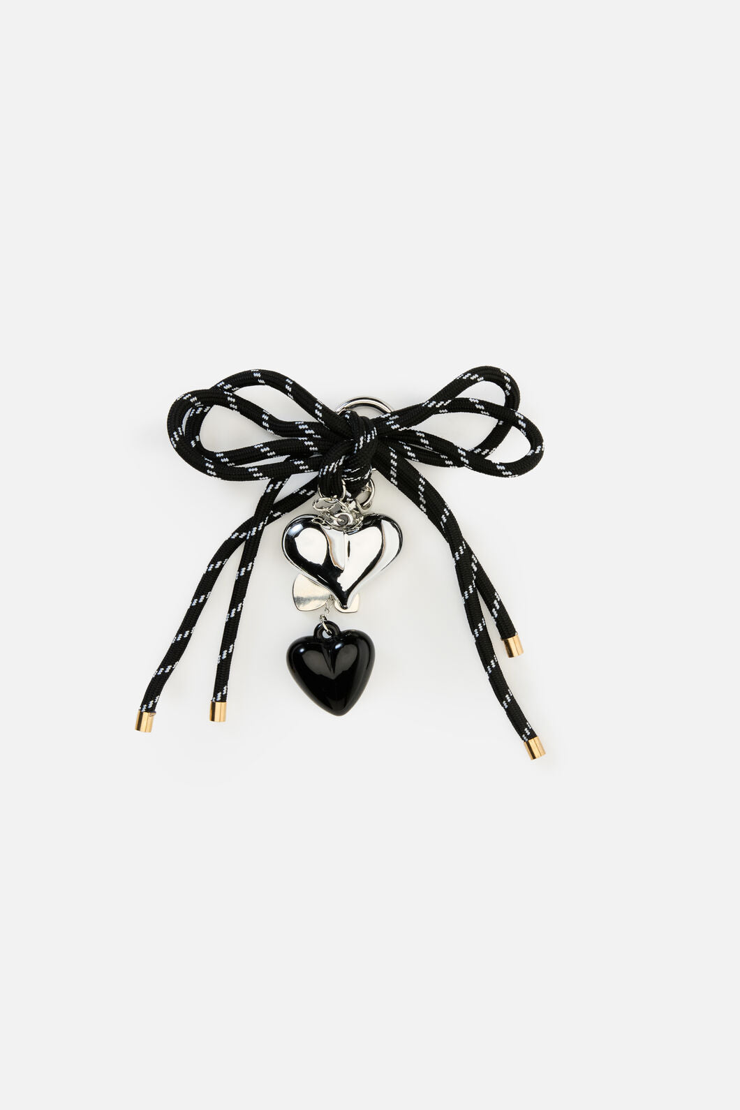 Dangerfield - Rope Heart Bag Charm - black