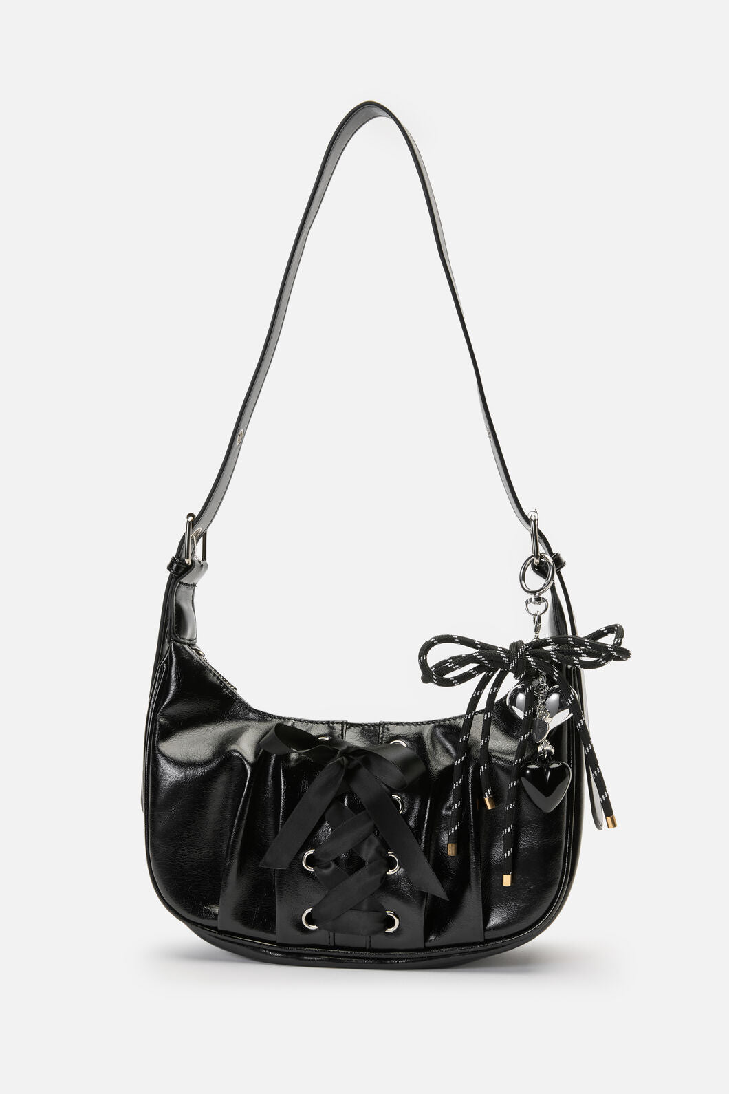 Dangerfield - Rope Heart Bag Charm - black