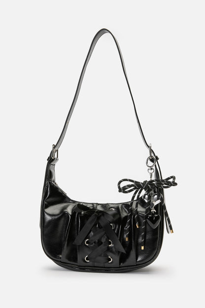 Dangerfield - Rope Heart Bag Charm - black