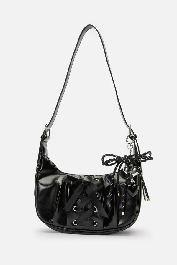 Dangerfield - Rope Heart Bag Charm - black