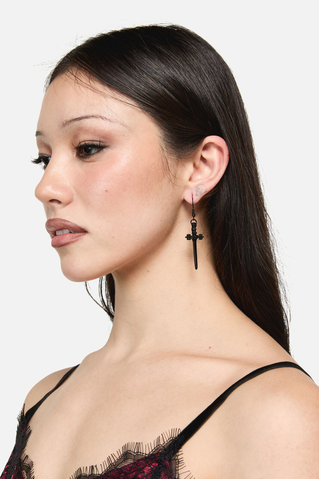 Dangerfield - Black Sword Earrings - black