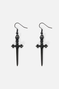 Dangerfield - Black Sword Earrings - black