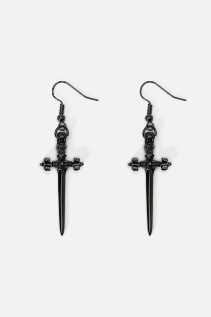 Dangerfield - Black Sword Earrings - black