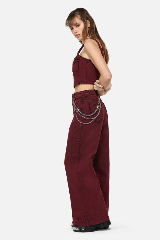 Dangerfield - Pirate Skull Jean Chain - silver