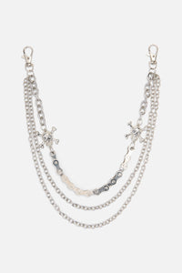 Dangerfield - Pirate Skull Jean Chain - silver