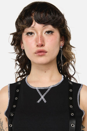 Dangerfield - Galactic Planet Star Earrings - silver