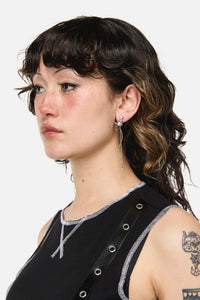 Dangerfield - Galactic Planet Star Earrings - silver