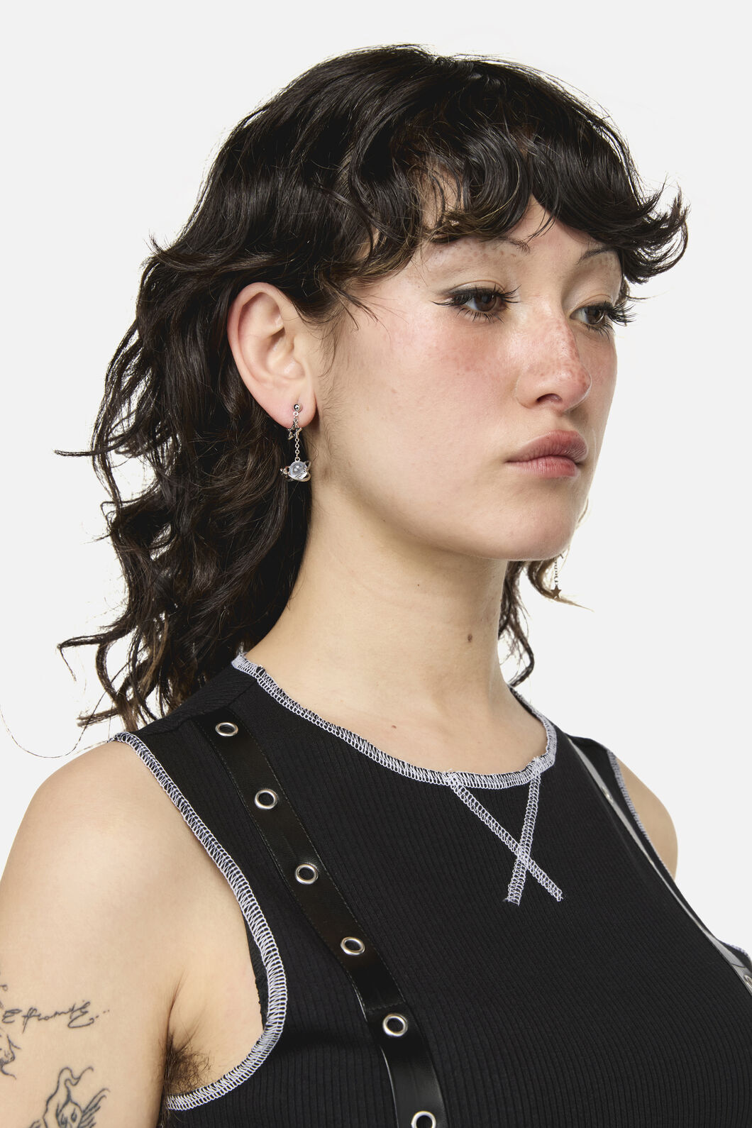 Dangerfield - Galactic Planet Star Earrings - silver