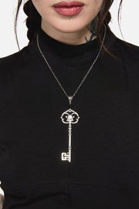 Dangerfield - Key Skull Necklace - silver