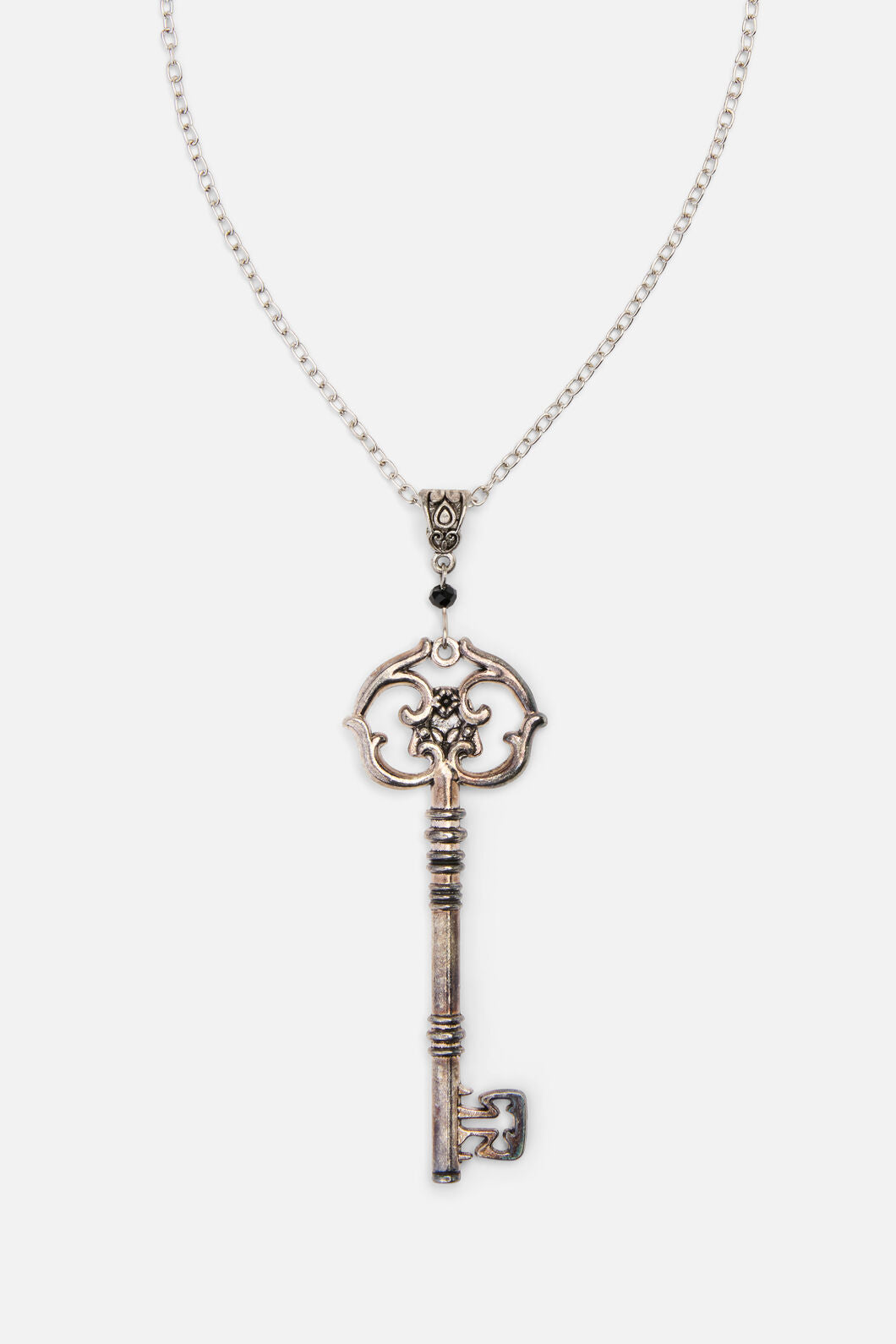 Dangerfield - Key Skull Necklace - silver