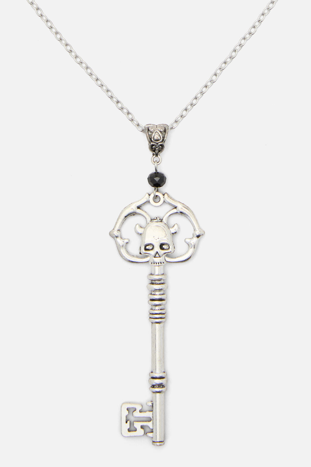 Dangerfield - Key Skull Necklace - silver