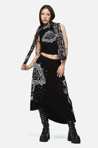 Dangerfield - Séance Goth Cotton Scarf - black