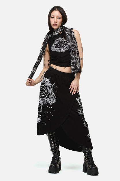 Dangerfield - Séance Goth Cotton Scarf - black