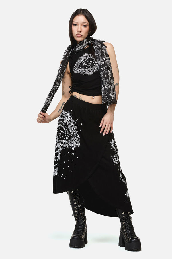 Dangerfield - Séance Goth Cotton Scarf - black