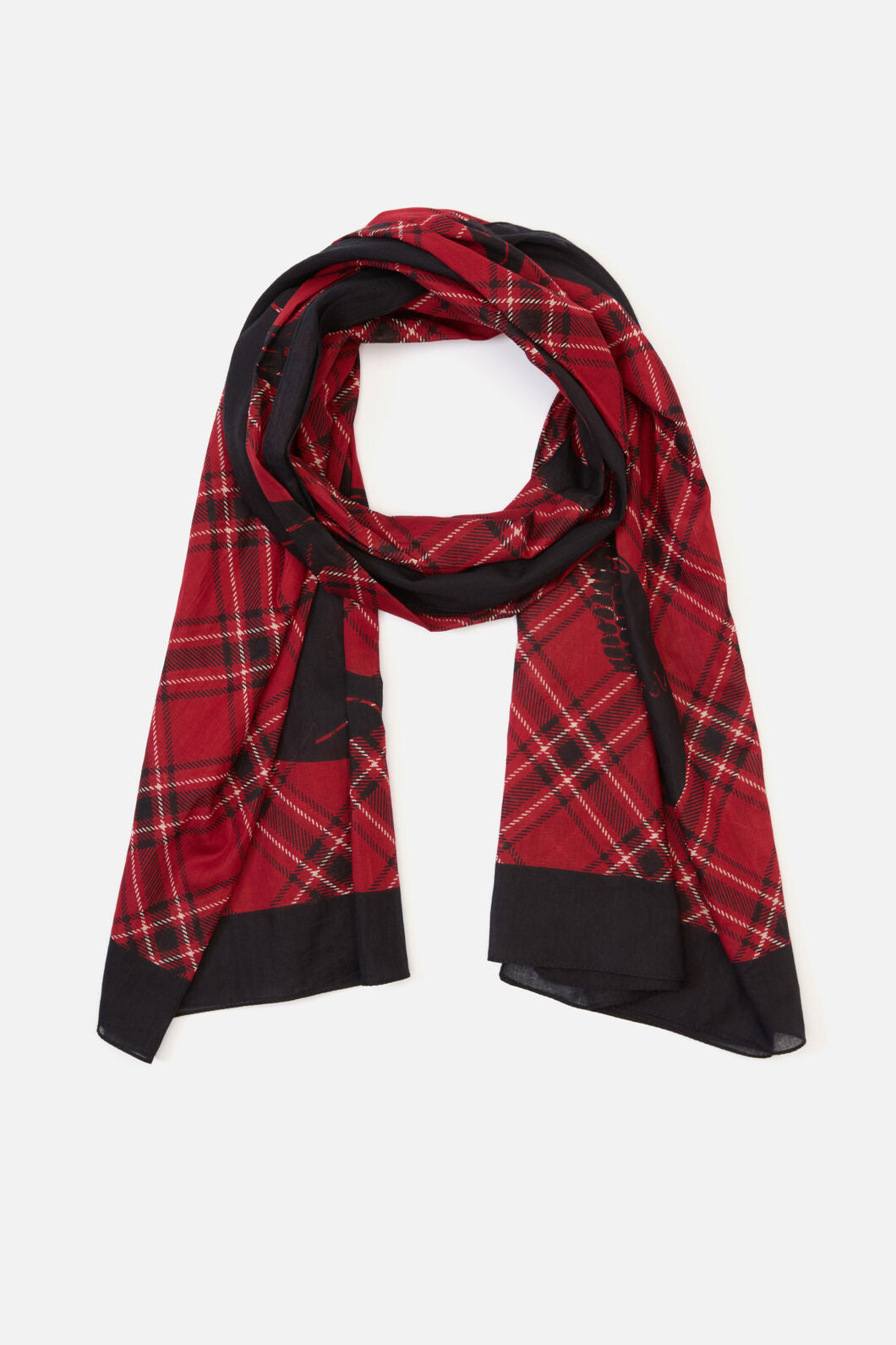 Dangerfield - Piracy Tartan Cotton Sarong - black