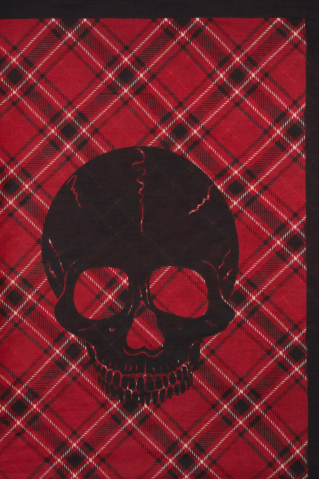 Dangerfield - Piracy Tartan Cotton Sarong - black