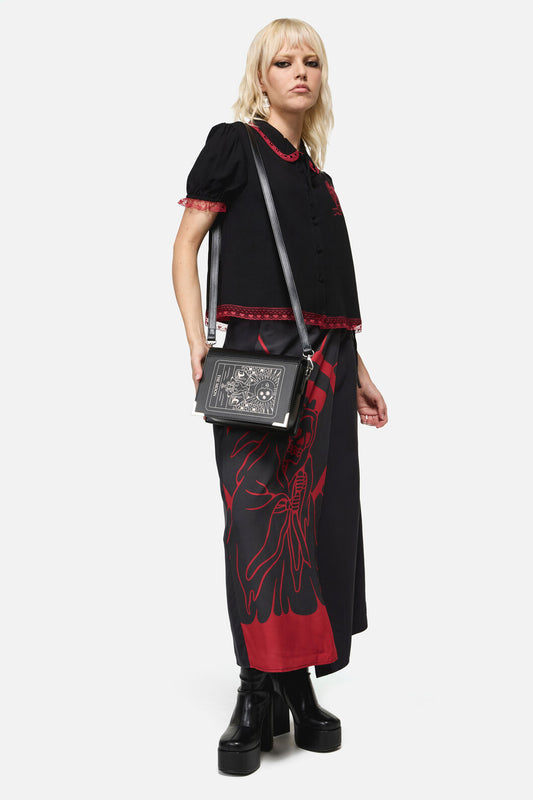 Dangerfield - The Moon Tarot Book Bag - black