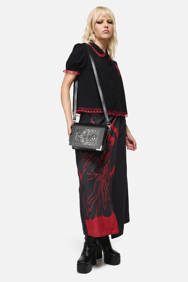 Dangerfield - The Moon Tarot Book Bag - black