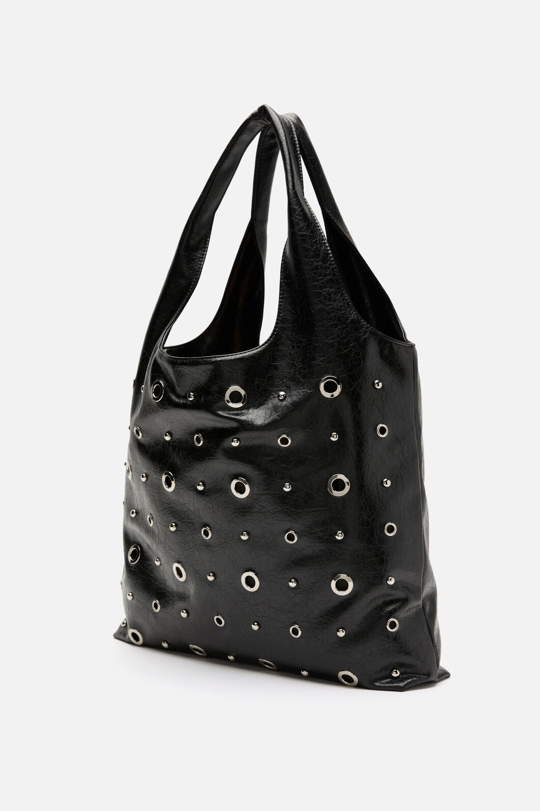 Dangerfield - Stud and Eyelet Tote Bag - black