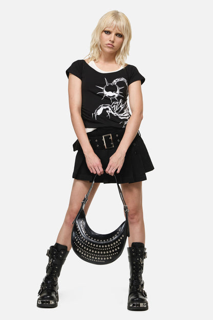 Dangerfield - Stud Shoulder Bag - black