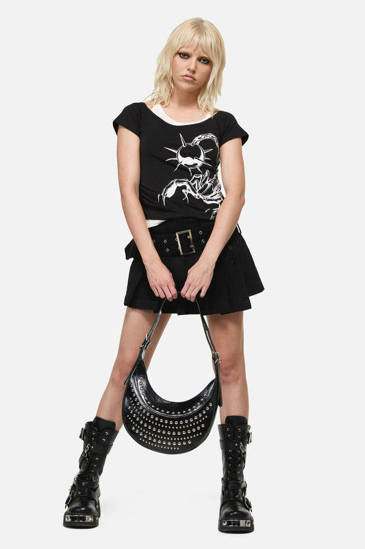 Dangerfield - Stud Shoulder Bag - black