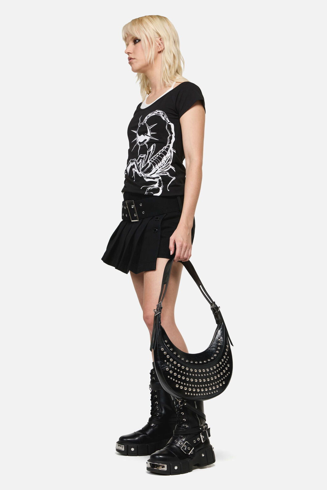 Dangerfield - Stud Shoulder Bag - black