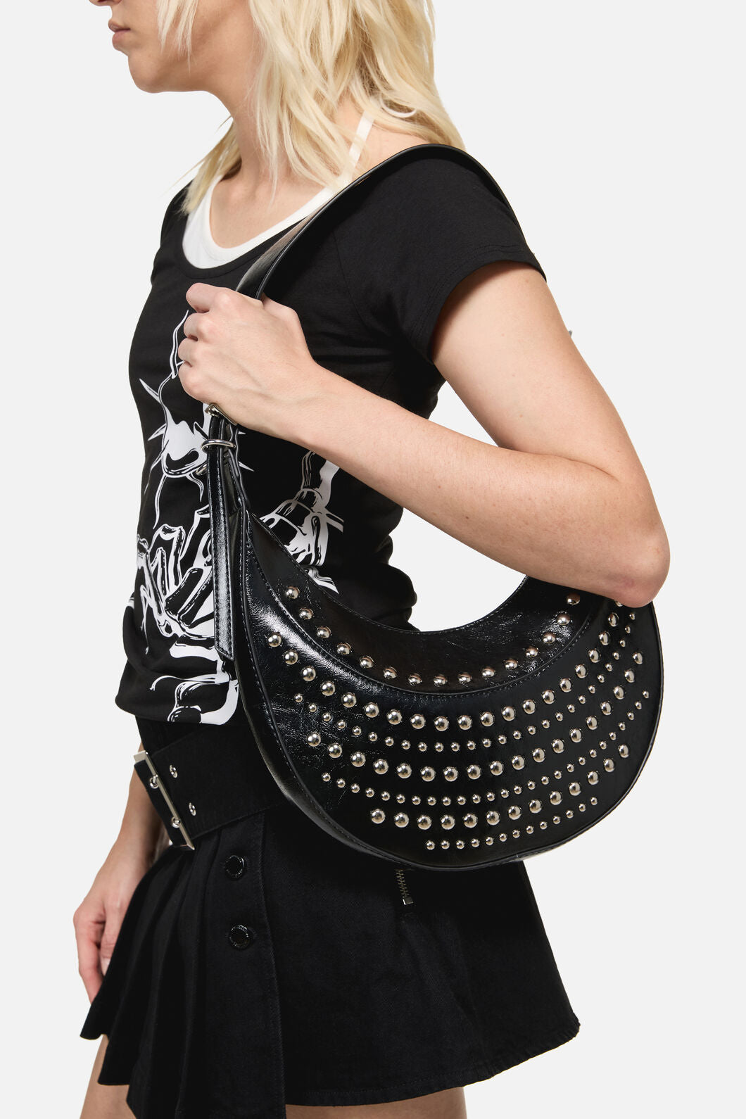 Dangerfield - Stud Shoulder Bag - black