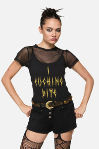 Dangerfield - Amber Bead Belt - black