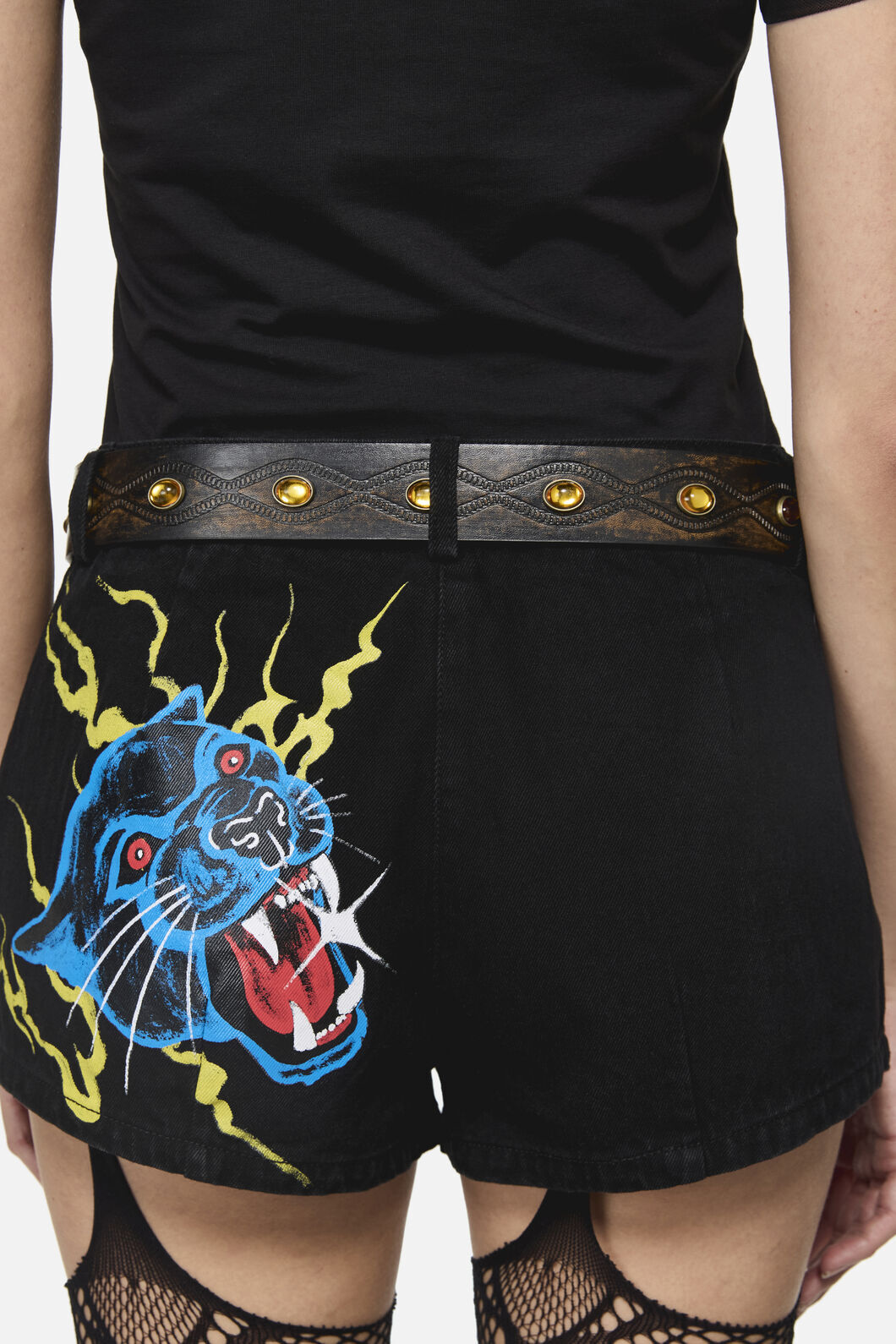 Dangerfield - Amber Bead Belt - black