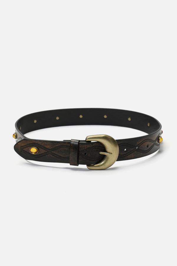 Dangerfield - Amber Bead Belt - black