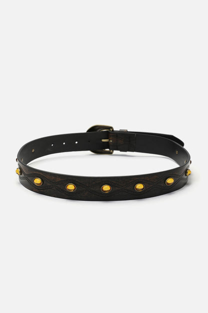 Dangerfield - Amber Bead Belt - black