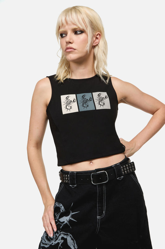 Dangerfield - Scorpion Stud Belt - black