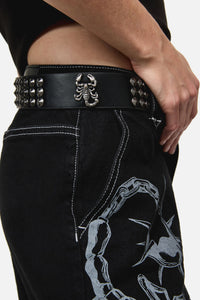 Dangerfield - Scorpion Stud Belt - black