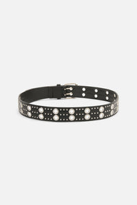 Dangerfield - Eyelet & Small Stud Belt - black