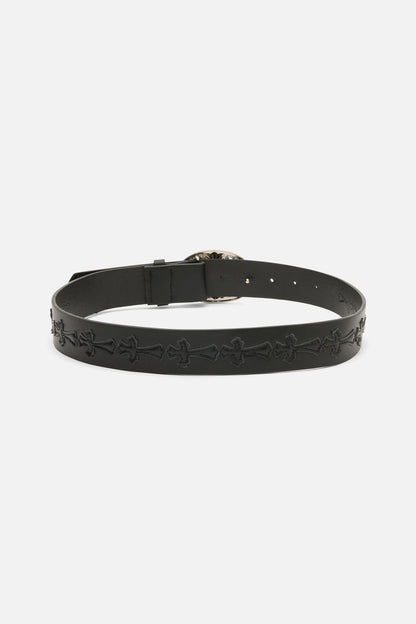 Dangerfield - Cross & Buckle Belt - black
