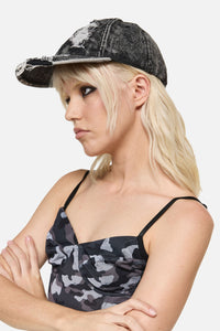 Dangerfield - Heavily Distressed Cap - black
