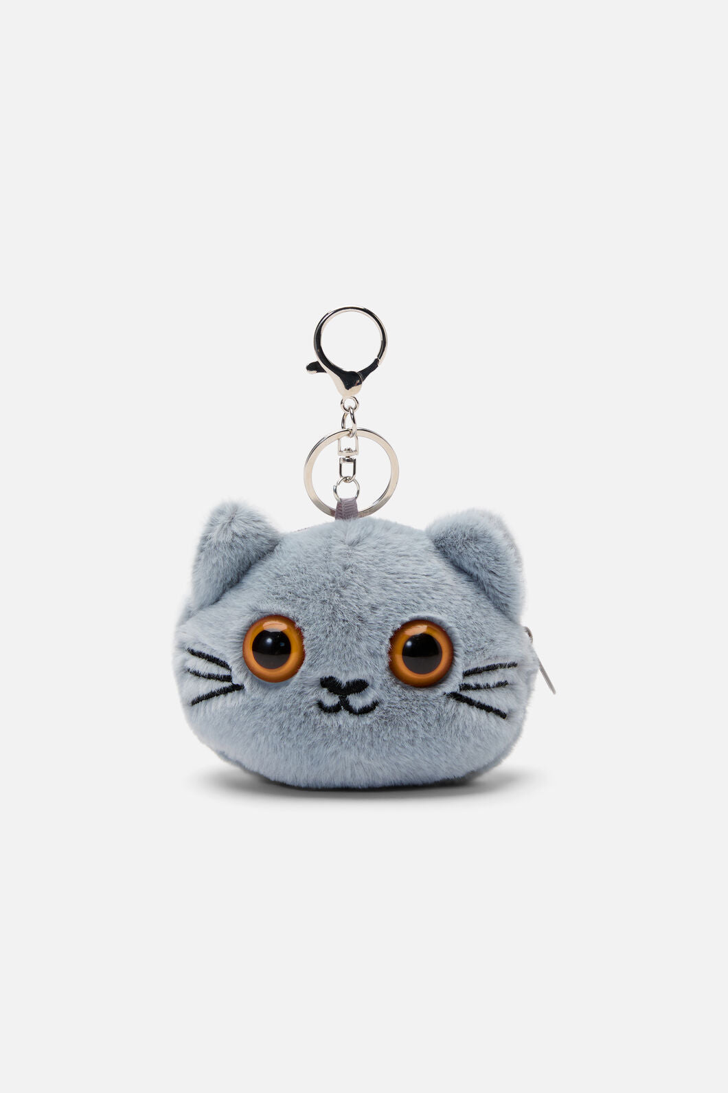 Dangerfield - Grey Cat Bag Charm Coin Purse - grey