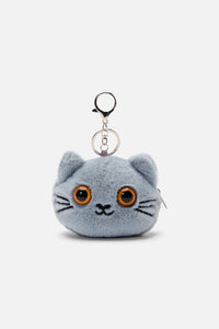 Dangerfield - Grey Cat Bag Charm Coin Purse - grey
