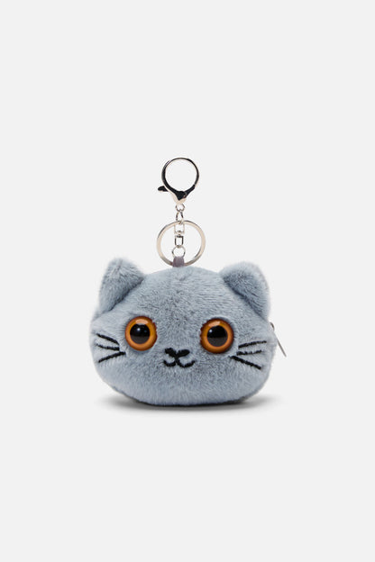 Dangerfield - Grey Cat Bag Charm Coin Purse - grey