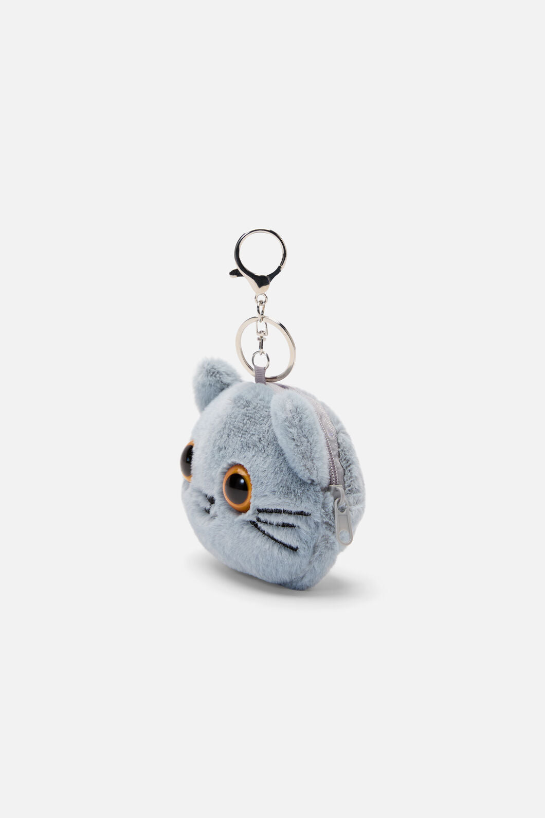 Dangerfield - Grey Cat Bag Charm Coin Purse - grey