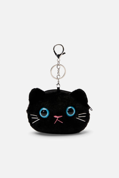 Dangerfield - Black Cat Bag Charm Coin Purse - black
