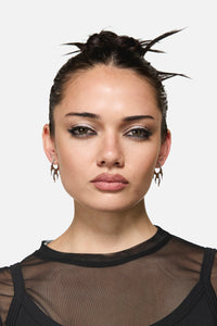 Dangerfield - Flaming Earrings - silver