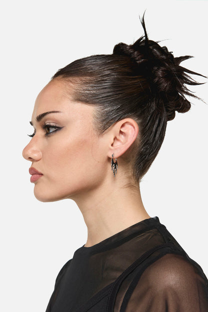 Dangerfield - Flaming Earrings - silver